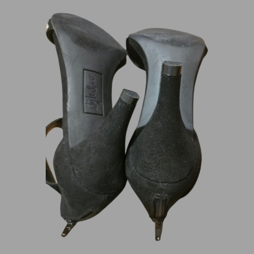 Style & Co. Black and Silver Heels-Size 7.5 - Picture 4 of 5